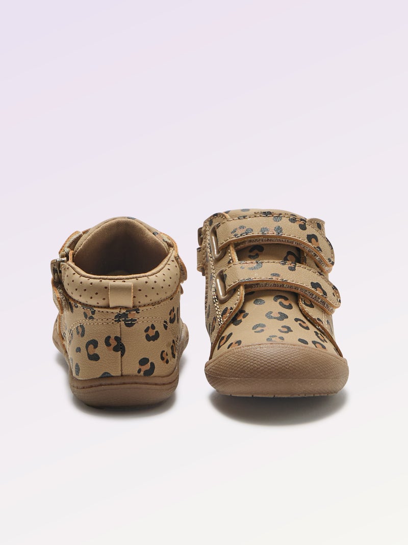 Zapatos de motricidad 3 'Primeros pasos' - Kitchoun Marron - Kiabi