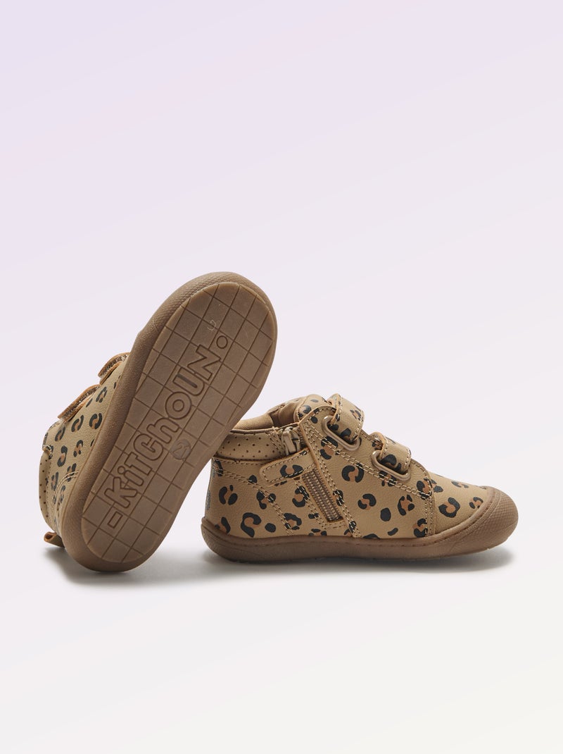 Zapatos de motricidad 3 'Primeros pasos' - Kitchoun Marron - Kiabi