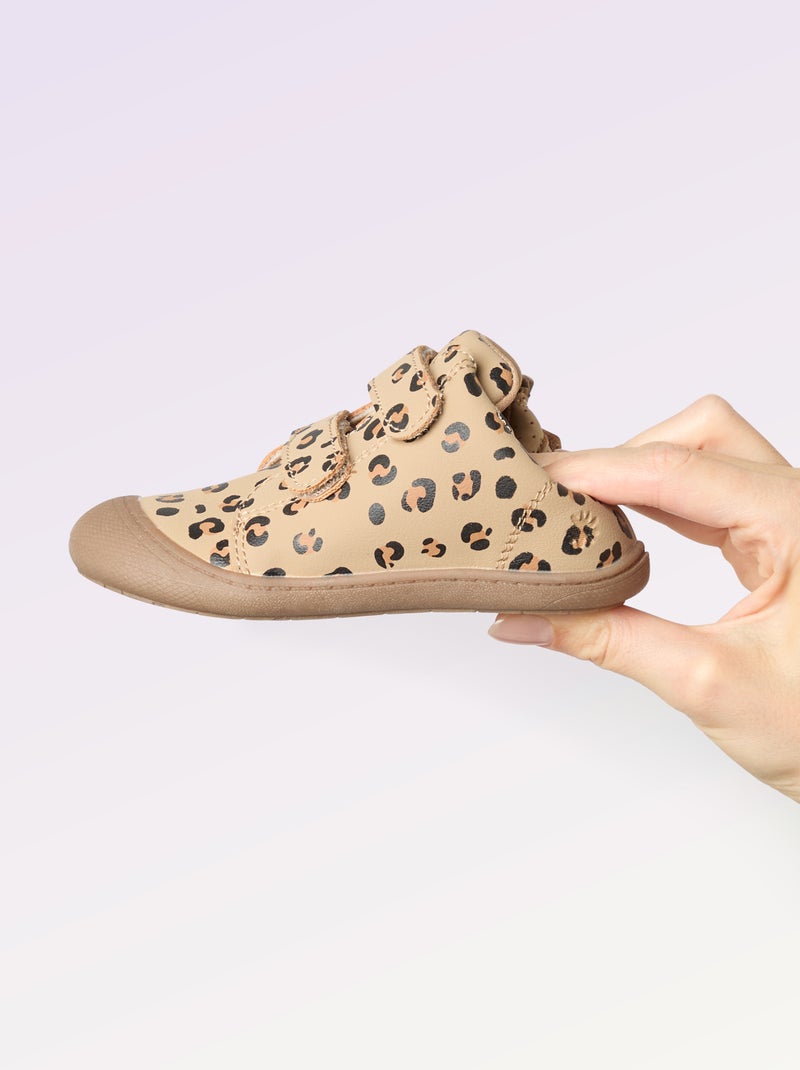 Zapatos de motricidad 3 'Primeros pasos' - Kitchoun Marron - Kiabi