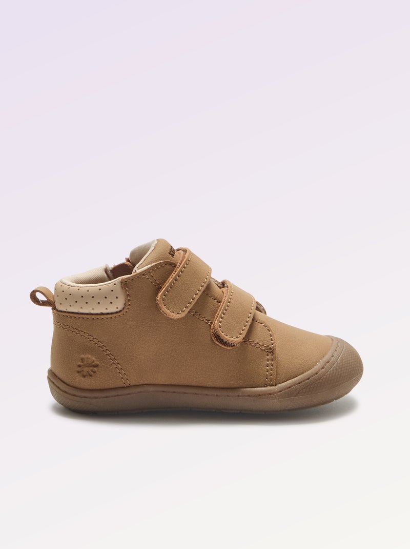 Zapatos de motricidad 3 'Primeros pasos' - Kitchoun Marron - Kiabi