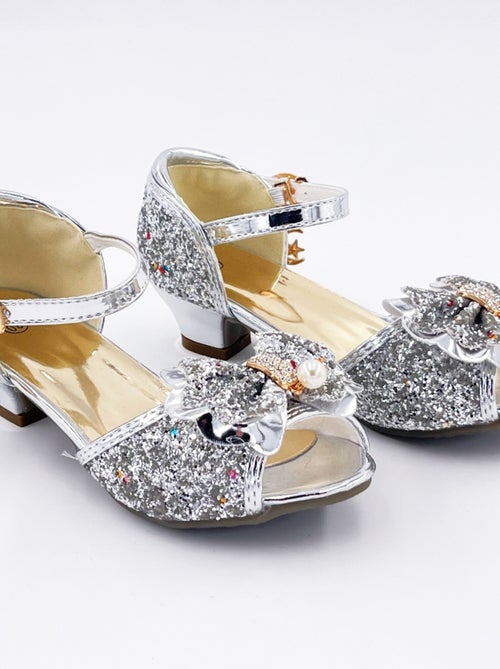 Zapatos de princesa con tacón brillantes para disfraz niña | Labay - Kiabi