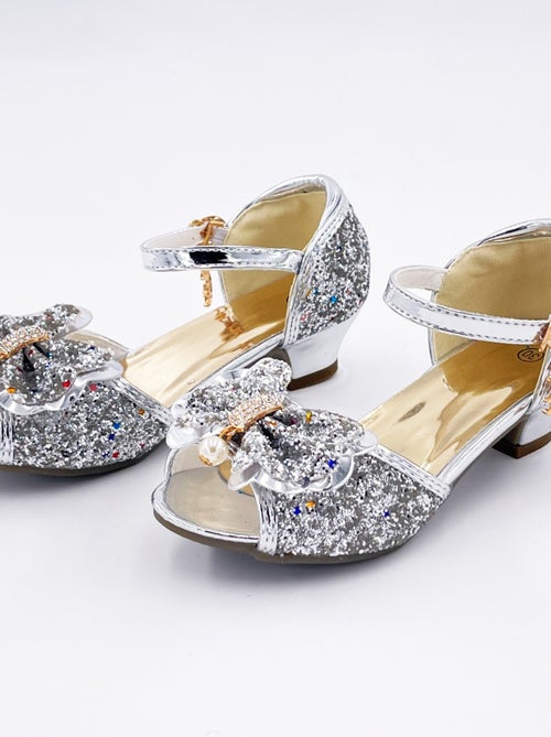 Zapatos de princesa con tacón brillantes para disfraz niña | Labay - Kiabi