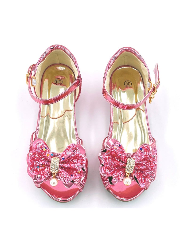 Zapatos de princesa con tacón brillantes para disfraz niña | Labay Rosa - Kiabi