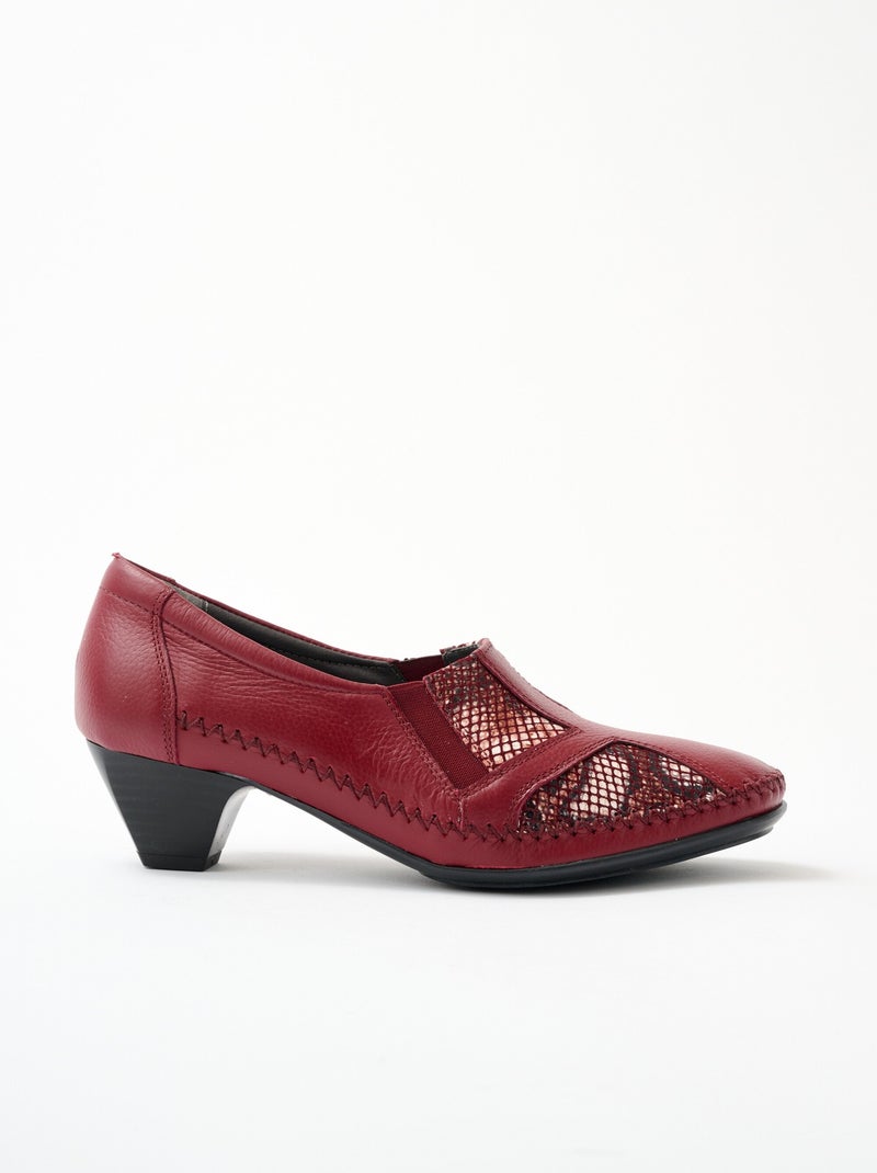 Zapatos de salón de ajuste completo para pies sensibles - Afibel Burdeos - Kiabi