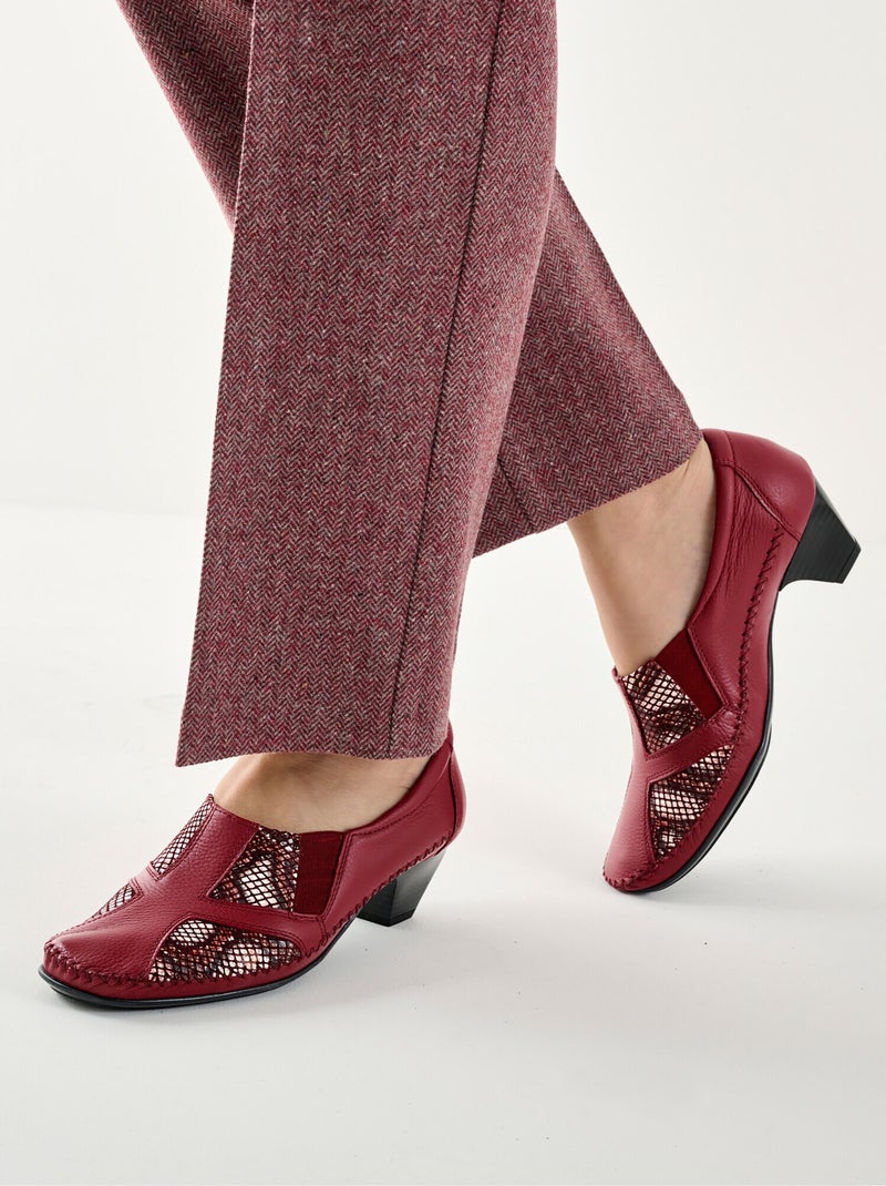 Zapatos de salón de ajuste completo para pies sensibles - Afibel Burdeos - Kiabi