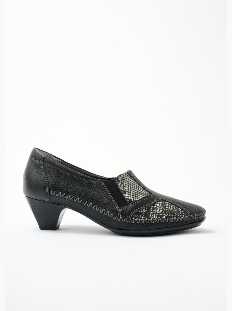 Zapatos de salón de ajuste completo para pies sensibles - Afibel Negro - Kiabi