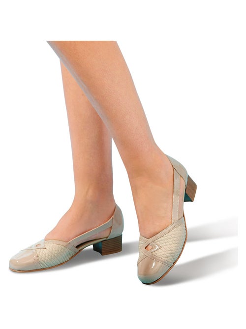 Zapatos de salón de piel cómodos para pies sensibles - Afibel - Kiabi