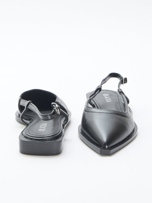 Zapatos de salón destalonados con tacón plano - Kiabi