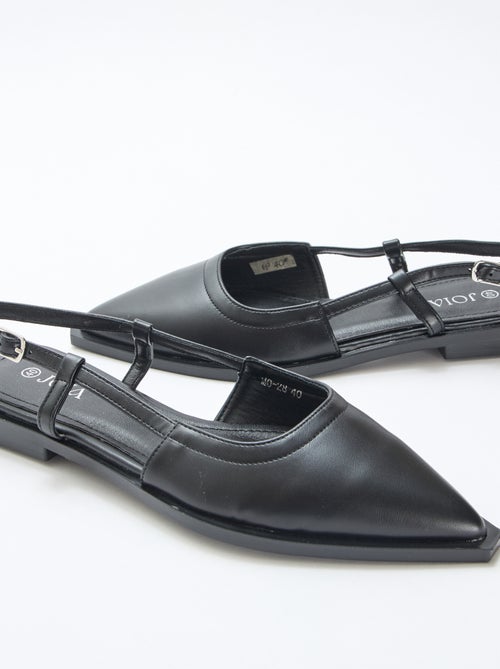 Zapatos de salón destalonados con tacón plano - Kiabi