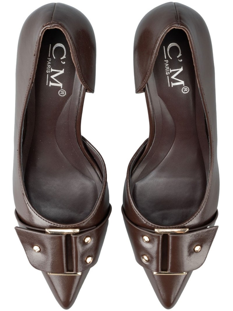 Zapatos de salón kebello Marrón - Kiabi