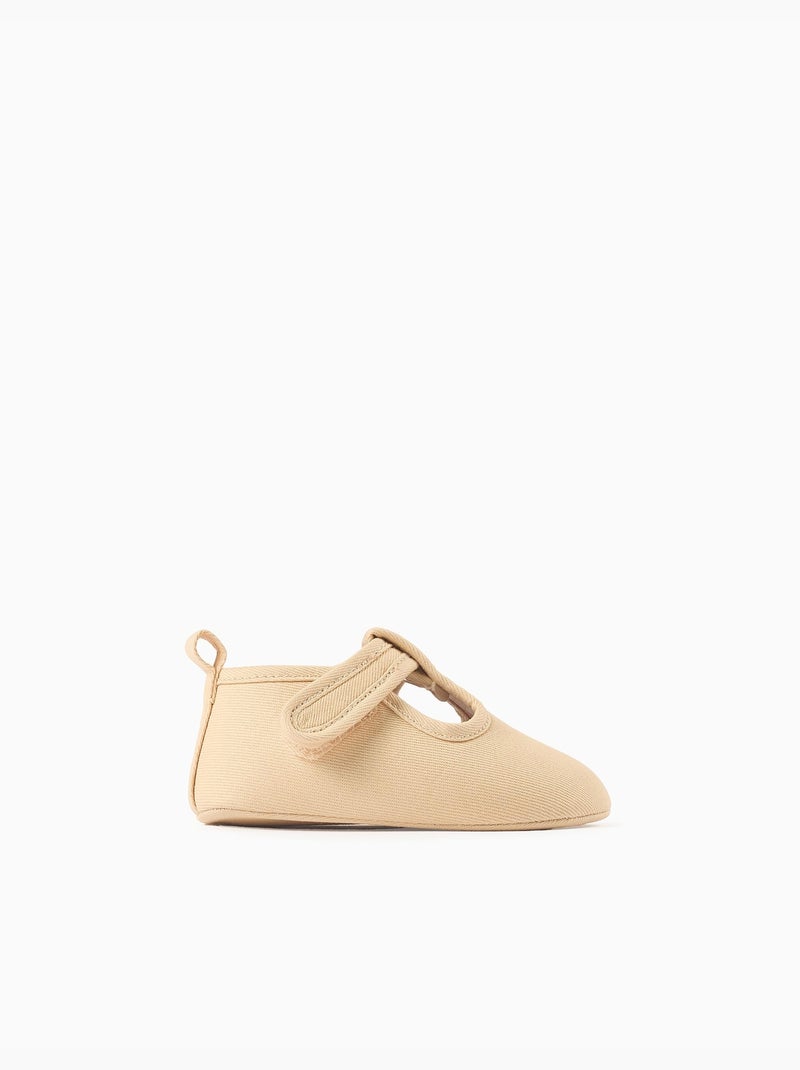 Zapatos de sarga con forro Beige claro - Kiabi