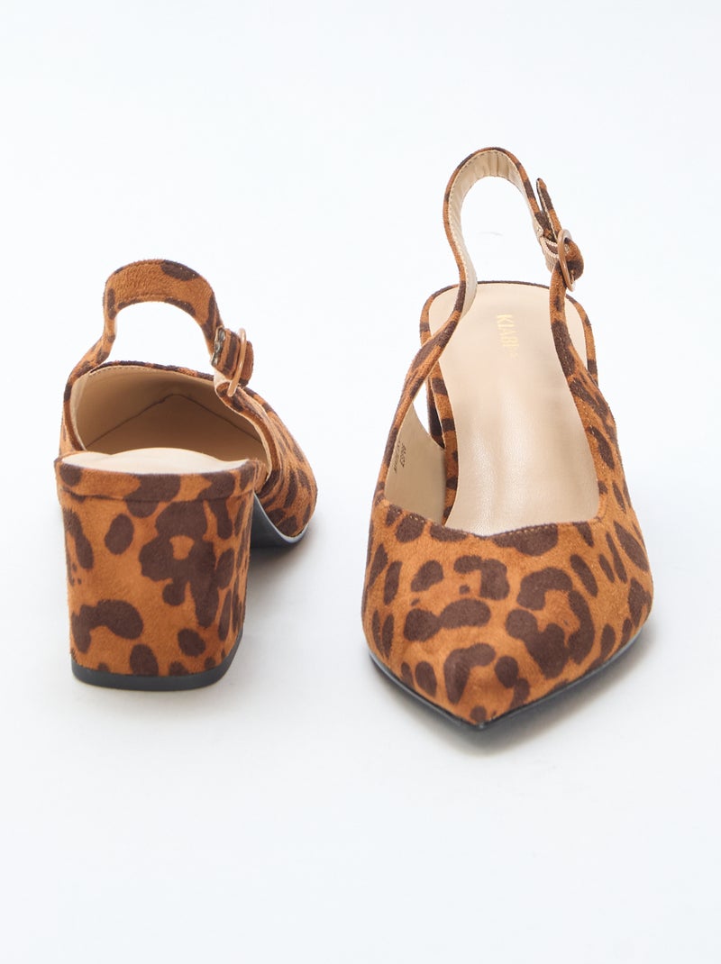 Zapatos de tacón con punta Marron - Kiabi