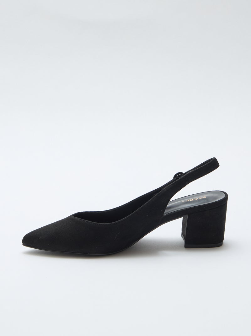 Zapatos de tacón con punta Negro - Kiabi
