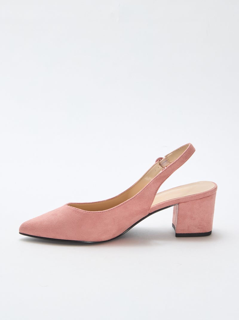 Zapatos de tacón con punta Rosa - Kiabi