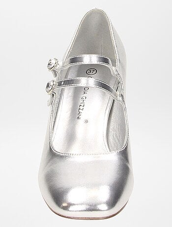 Zapatos de tacón con tira doble