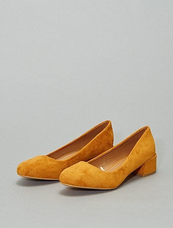 Zapatos de tacón de antelina - Kiabi