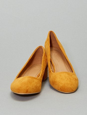 Zapatos de tacón de antelina - Kiabi