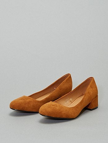 Zapatos de tacón de antelina - Kiabi