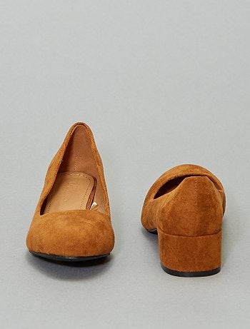 Zapatos de tacón de antelina - Kiabi