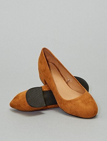 Zapatos de tacón de antelina - Kiabi