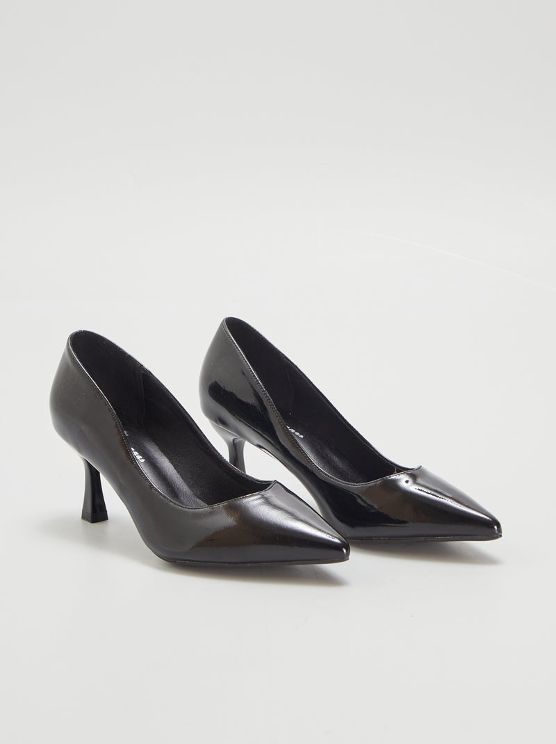 Zapatos de tacón de charol NEGRO - Kiabi