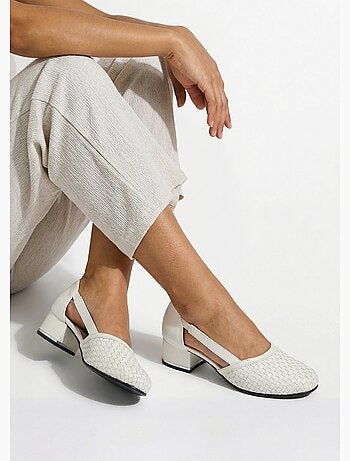 Zapatos de tacón de piel