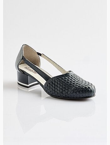 Zapatos de tacón de piel