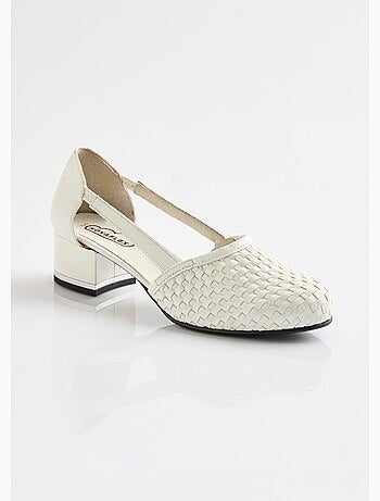 Zapatos de tacón de piel