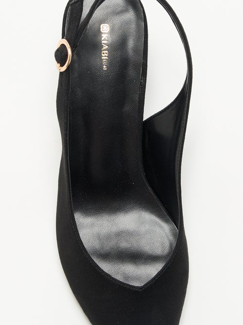 Zapatos de tacón de punta fina con tacón cuadrado - Kiabi