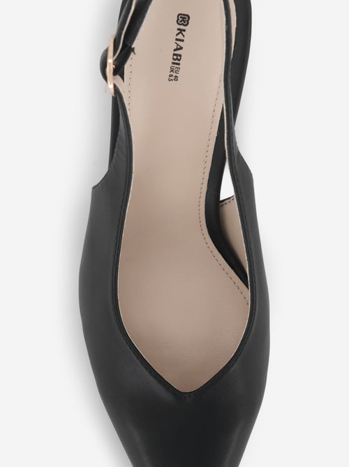 Zapatos de tacón de punta fina de polipiel - Kiabi