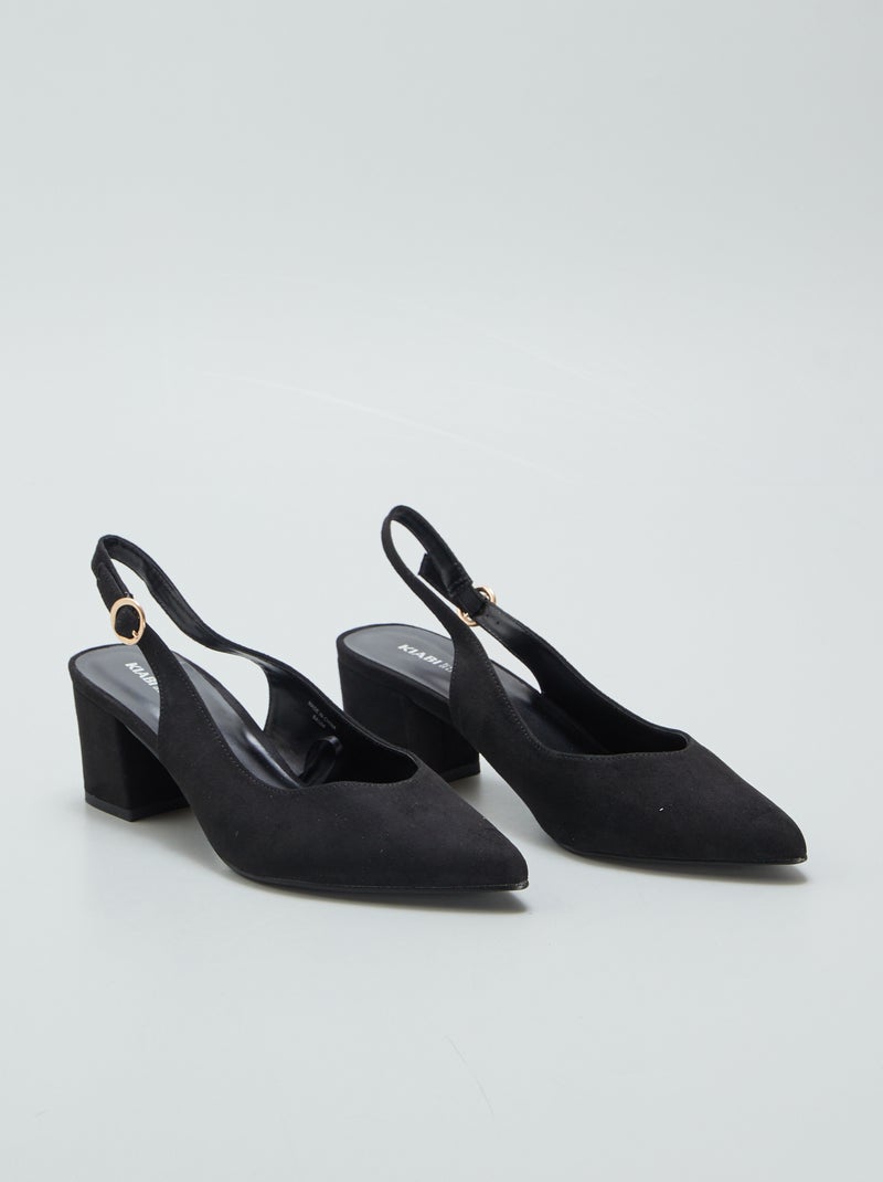 Zapatos de tacón lisos NEGRO - Kiabi