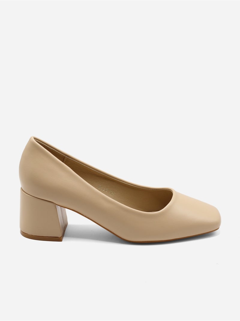 Zapatos de tacón sin cordones Beige - Kiabi