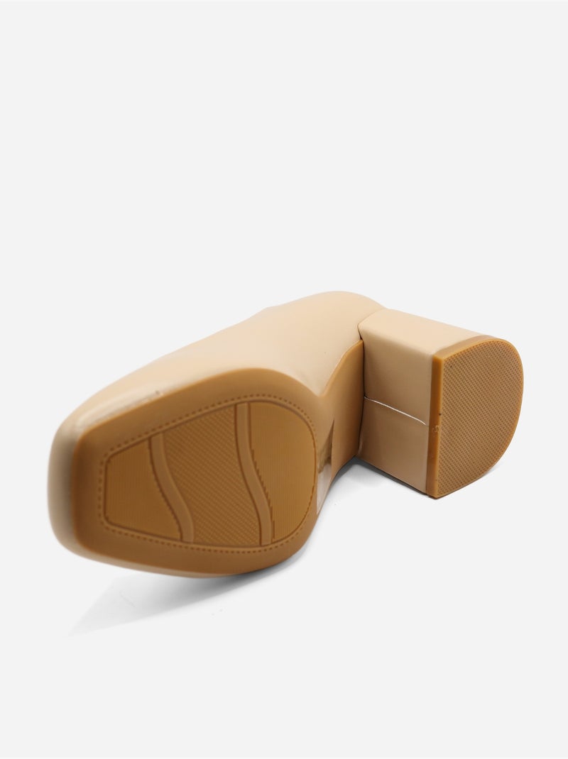 Zapatos de tacón sin cordones Beige - Kiabi