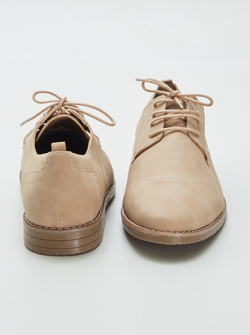Zapatos de vestir de antelina BEIGE - Kiabi