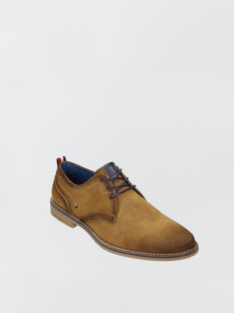 Zapatos de vestir de antelina BEIGE - Kiabi