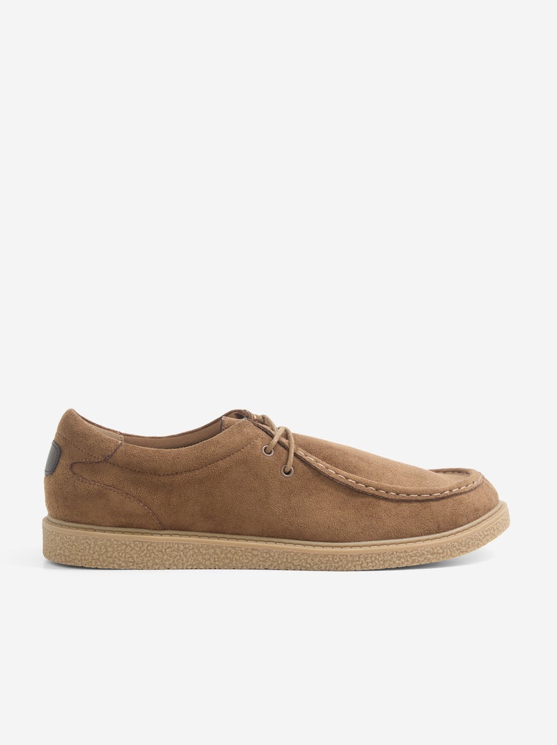 Zapatos de vestir de antelina Marron - Kiabi