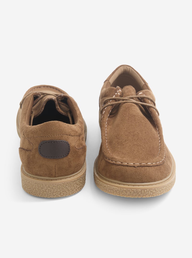 Zapatos de vestir de antelina Marron - Kiabi