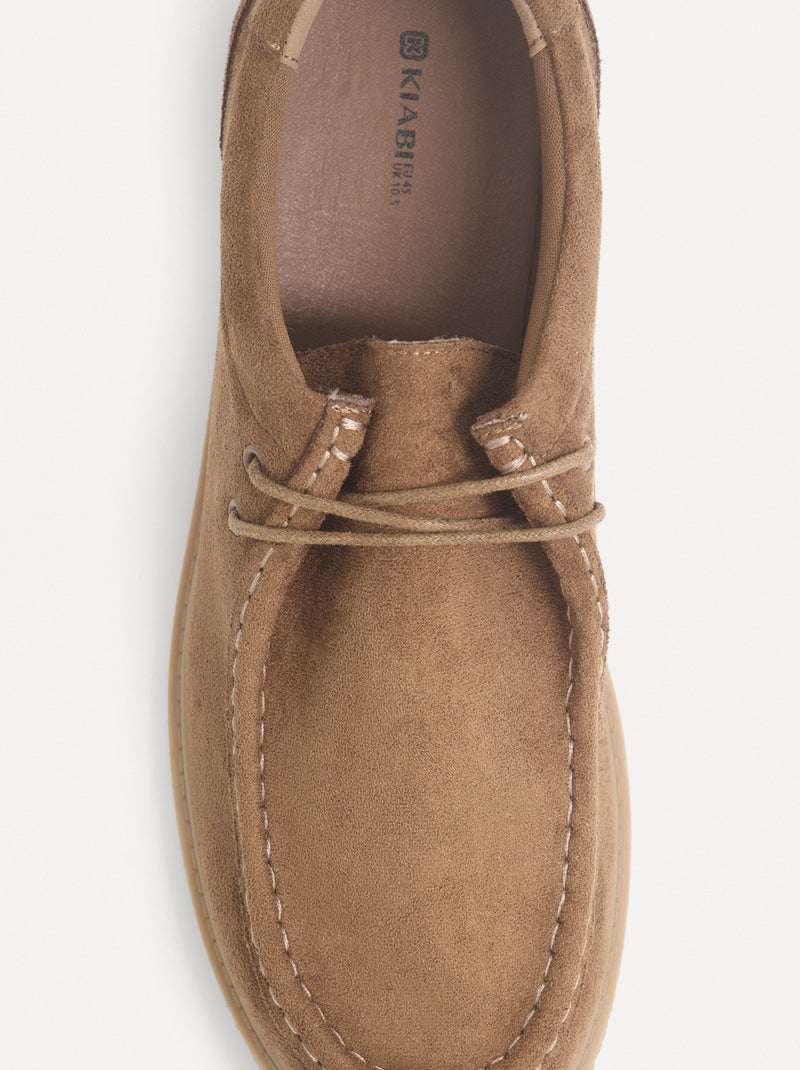 Zapatos de vestir de antelina Marron - Kiabi