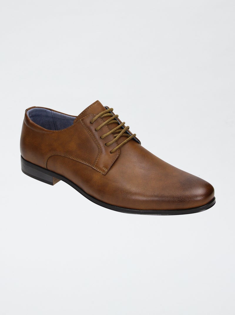 Zapatos de vestir de imitación Marron - Kiabi