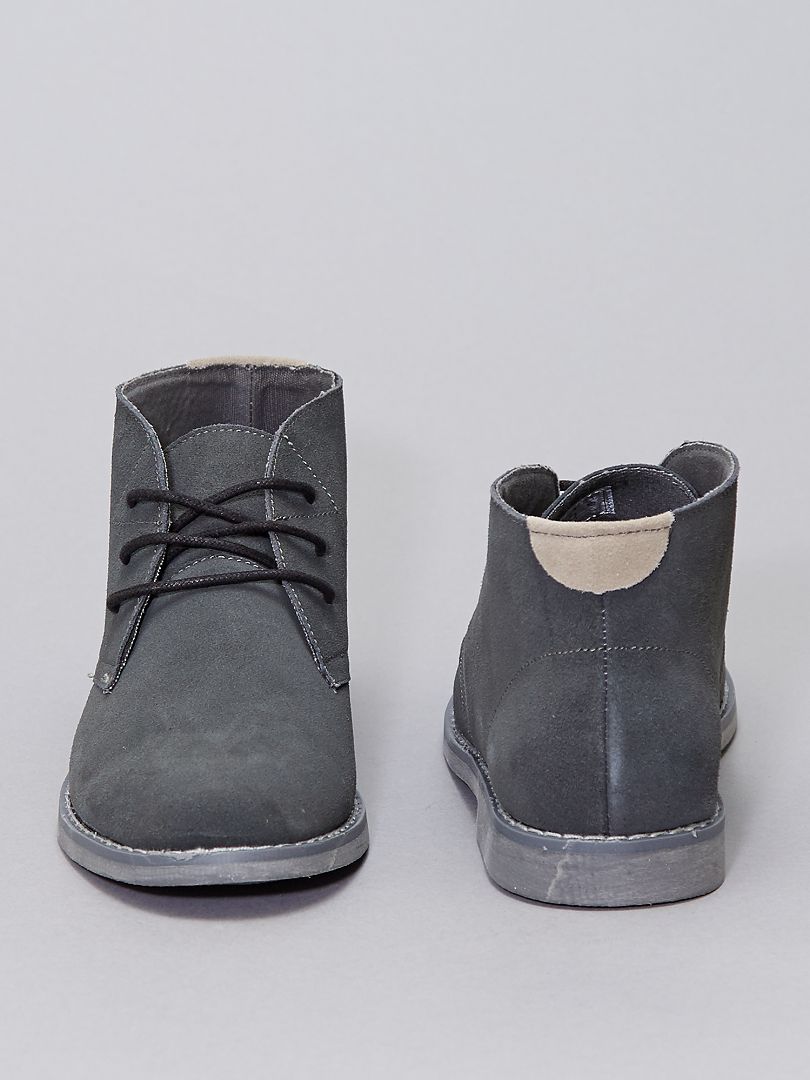 Ejército texto Honesto Zapatos de vestir tipo botines - gris oscuro - Kiabi - 30.00€