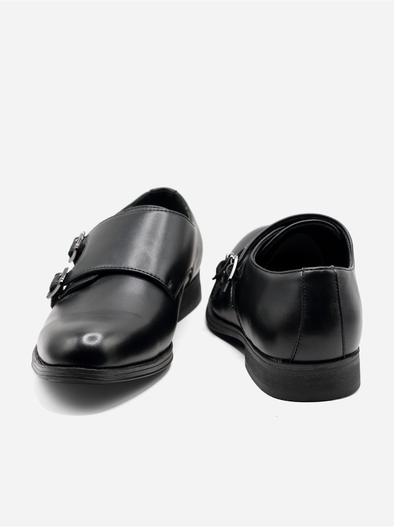 Zapatos derby con hebillas Negro - Kiabi