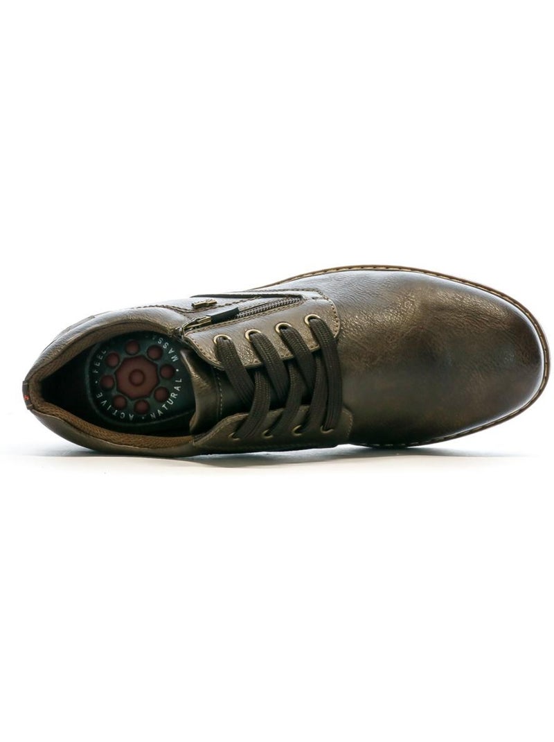Zapatos derby de hombre relife Marrón capuchino - Kiabi