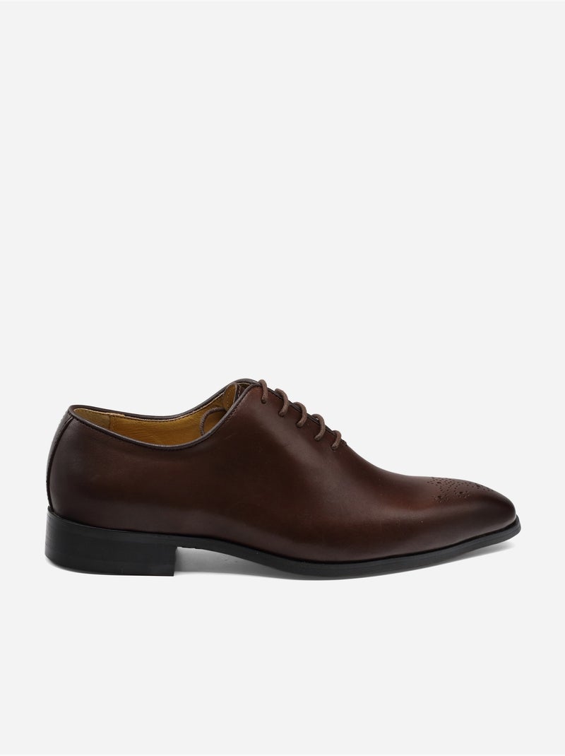 Zapatos derby de piel - Bill Tornade Marrón - Kiabi