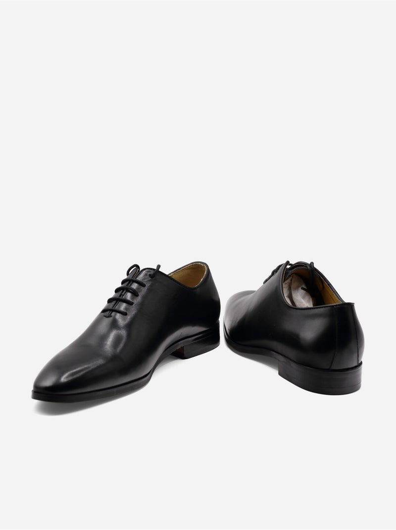 Zapatos derby de piel - Bill Tornade Negro - Kiabi