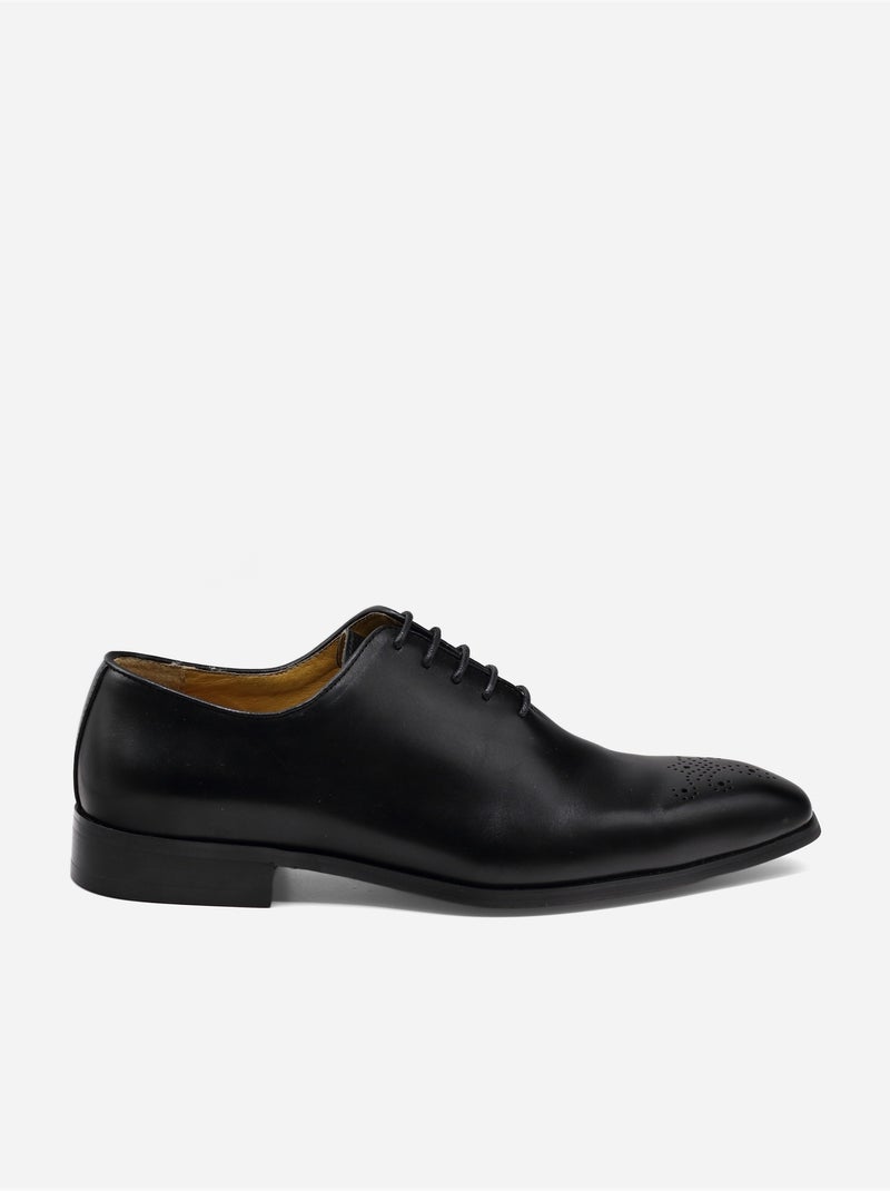 Zapatos derby de piel - Bill Tornade Negro - Kiabi