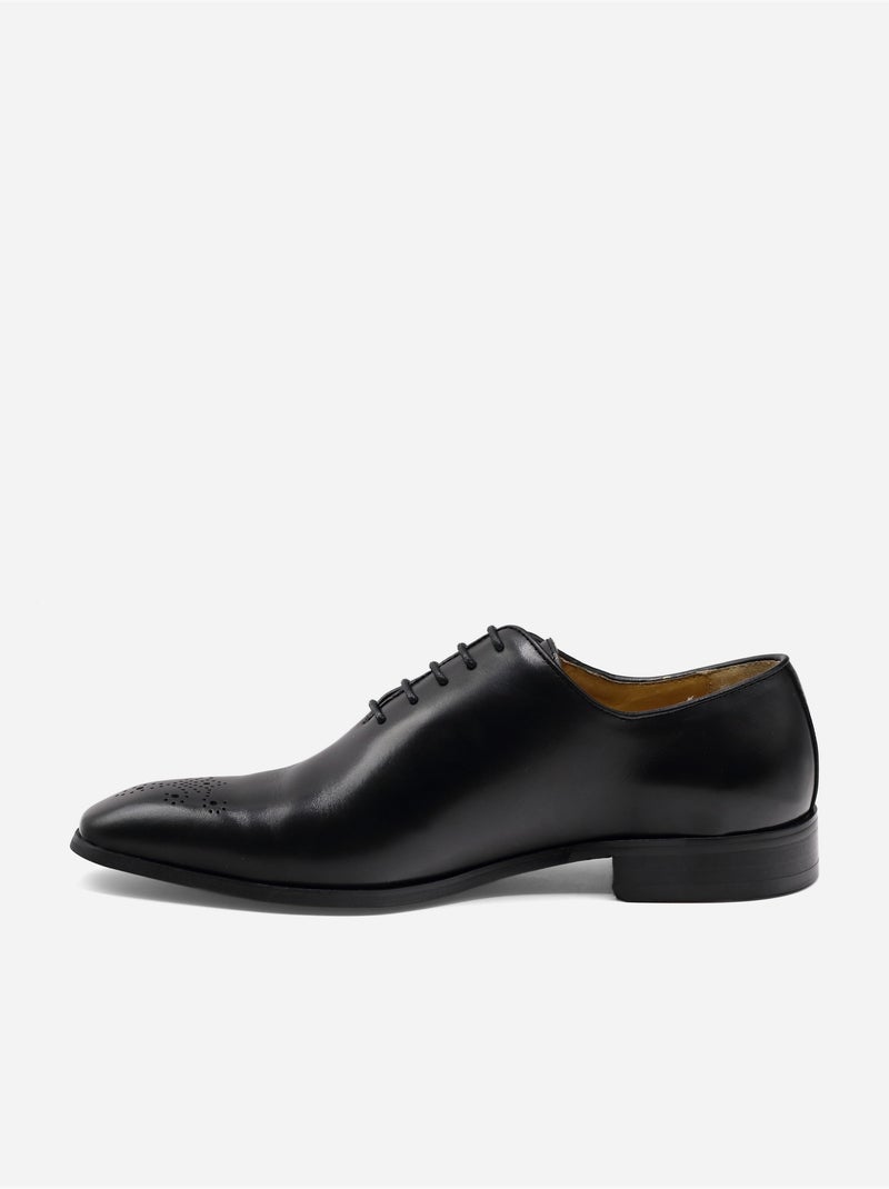 Zapatos derby de piel - Bill Tornade Negro - Kiabi