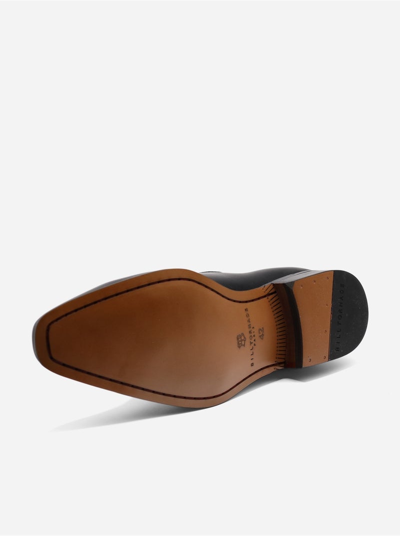 Zapatos derby de piel - Bill Tornade Negro - Kiabi