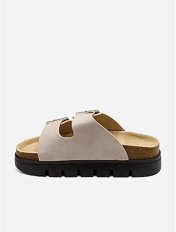 Zapatos destalonados con plataforma
