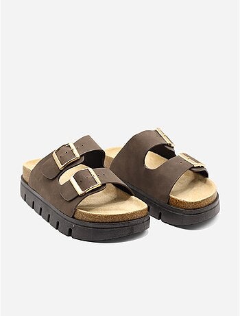 Zapatos destalonados con plataforma