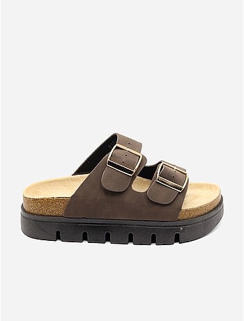 Zapatos destalonados con plataforma
